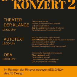 Ein Poster für die Veranstaltung "Dozenten Konzert"