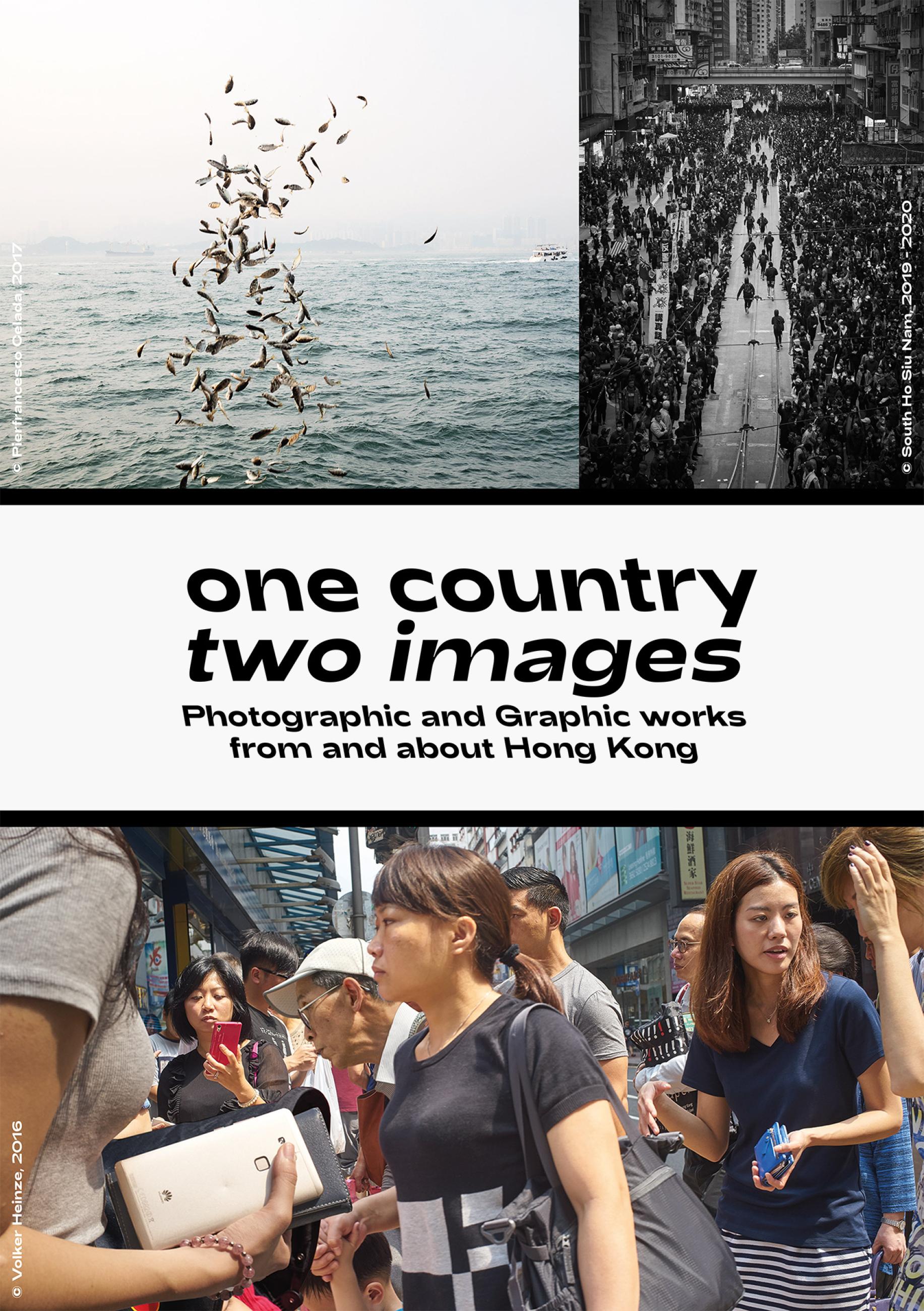 Flyer für die Ausstellung »one country two images«