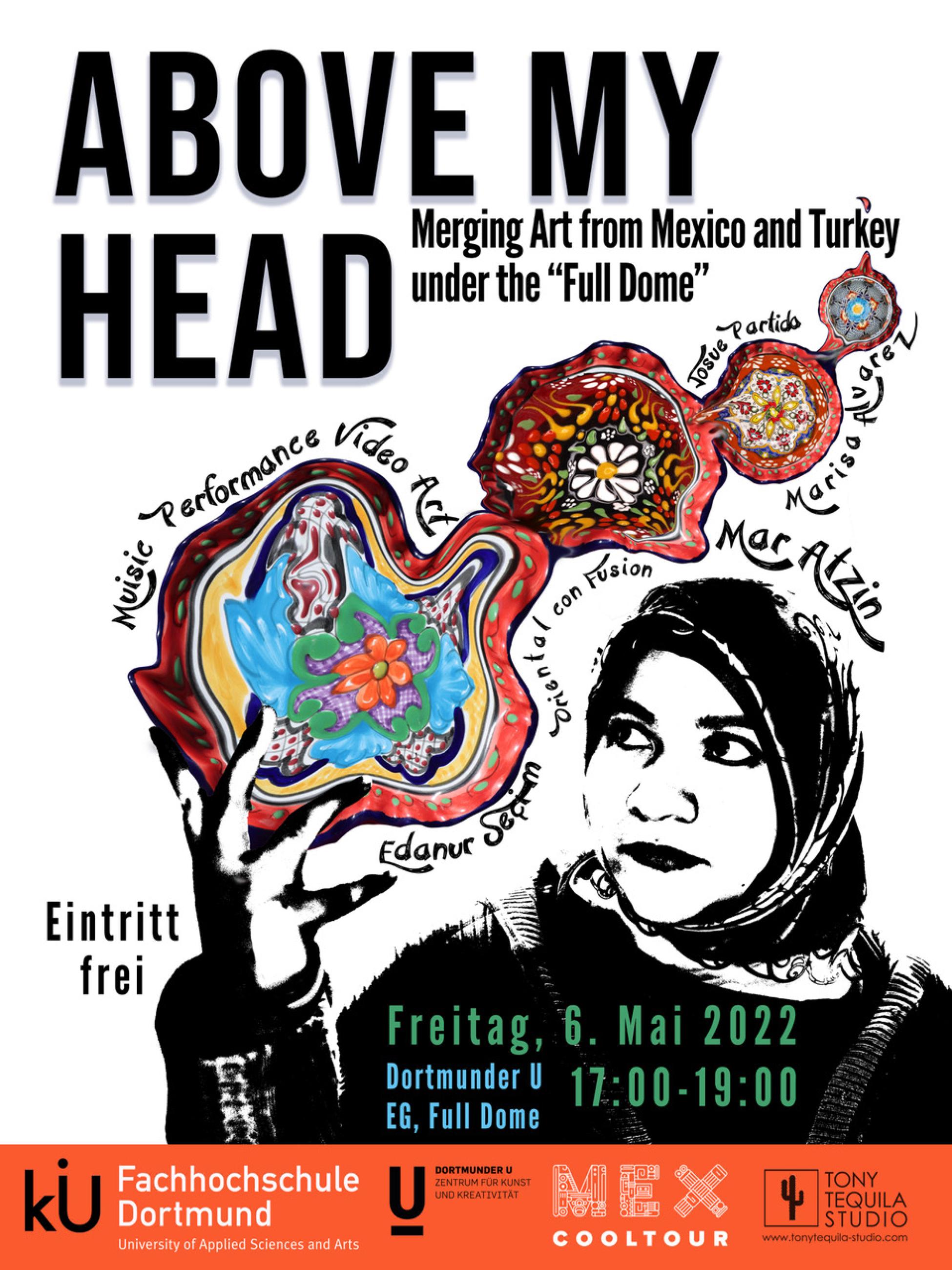 Ein Poster für die Veranstaltung "Above My Head"