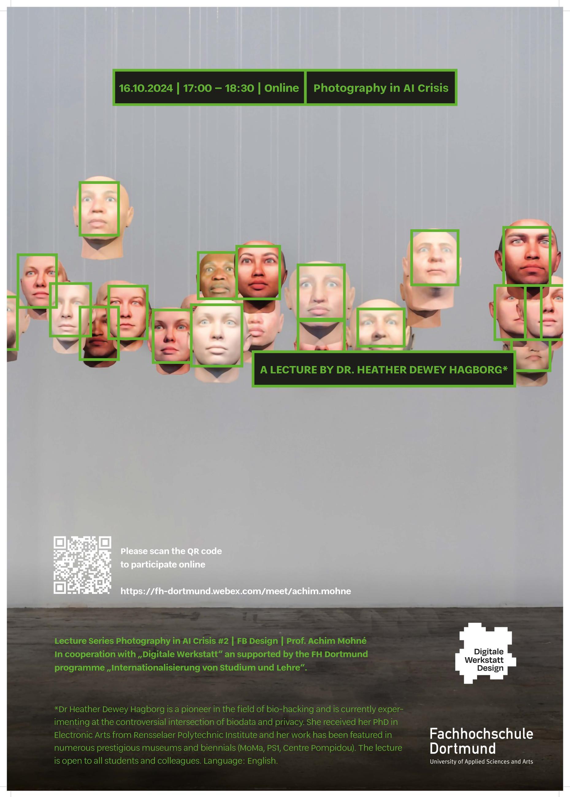 Einladungs Poster. Ein Reihe von Köpfen.
