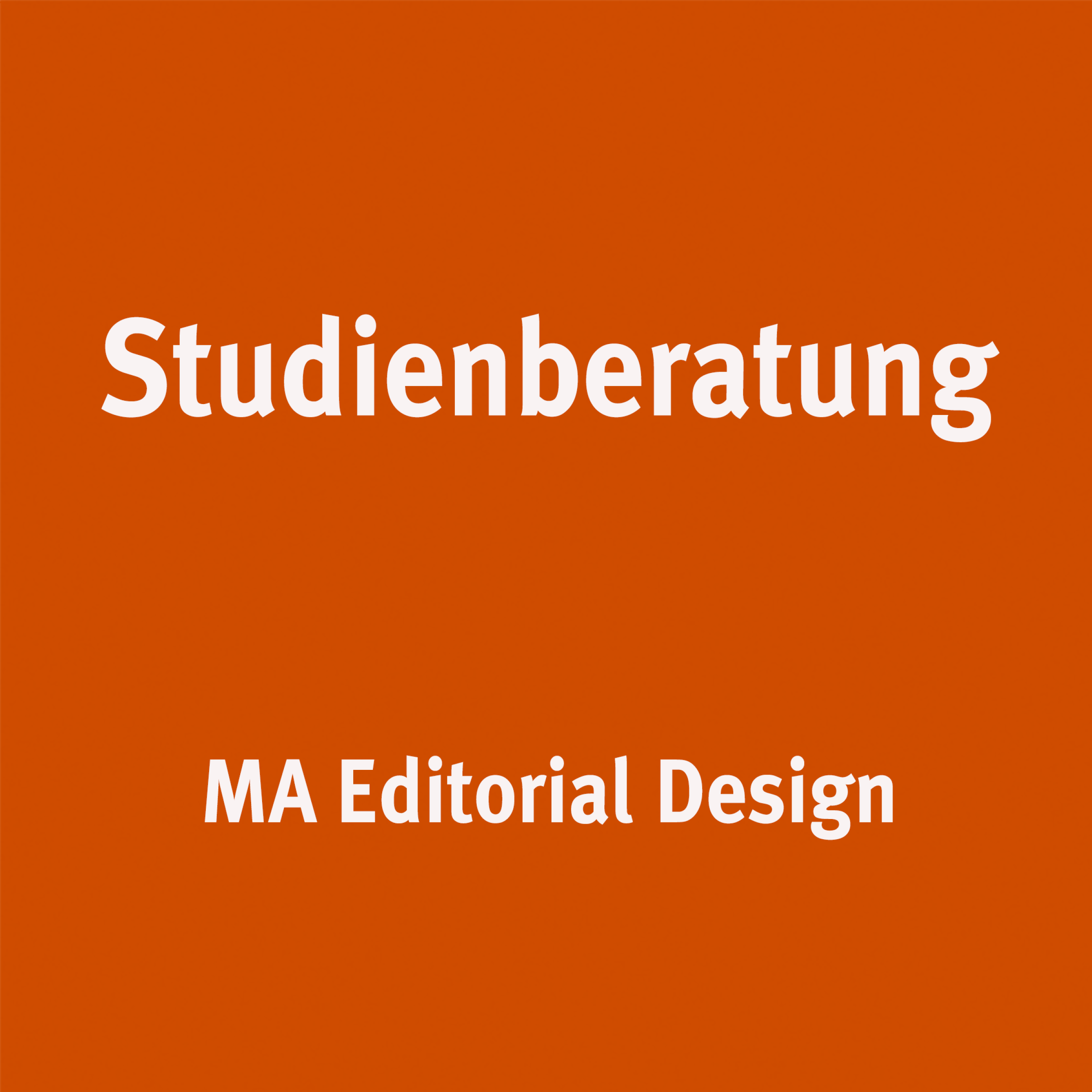 Mappen- & Studienberatung - Schwerpunkt MA Editorial Design - Prof. Lars Harmsen