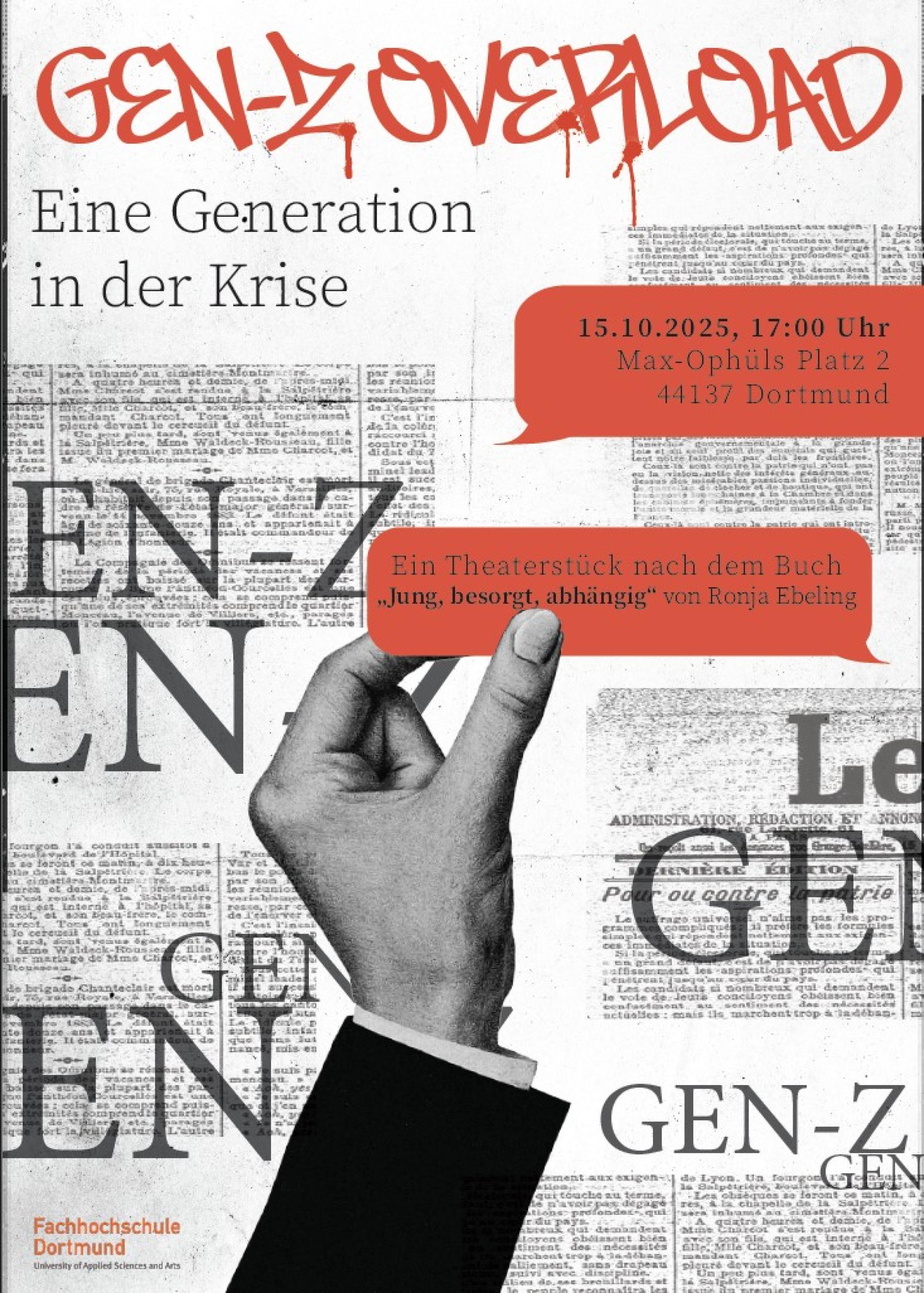 Ein Poster für die Veranstaltung "GEN-Z Overload"